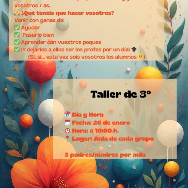  Información para las familias