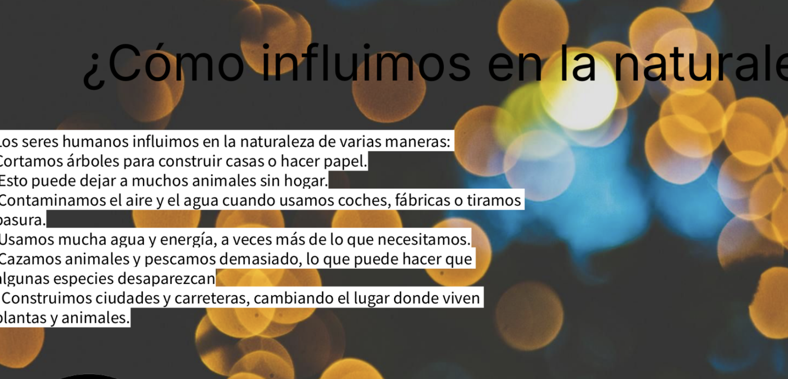 Cómo influimos en la naturaleza 🌍💚